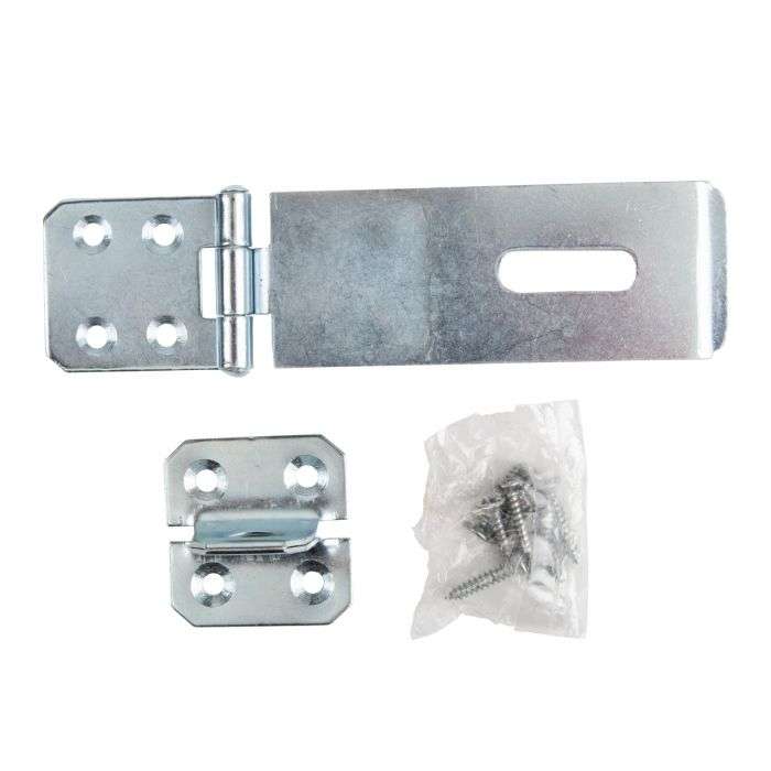 BULK PACK 10 X KAUFMANN HASP & STAPLE 89MM GALV