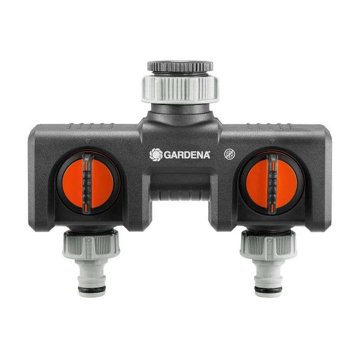 GARDENA TWIN TAP CONNEC 26.5MM (3/4 INCH)/33.3MM 1