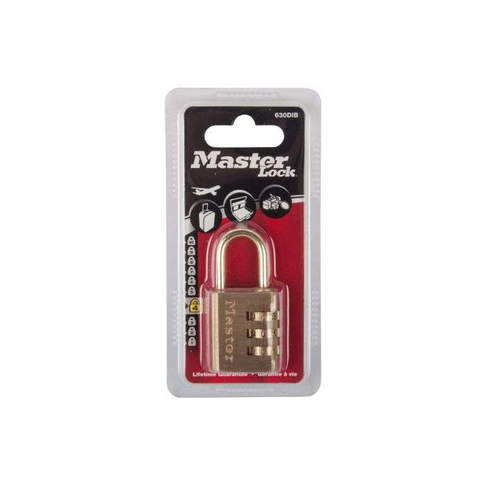 MACKIE LOCK COMBINATION BRASS MASTER BODY 30MM