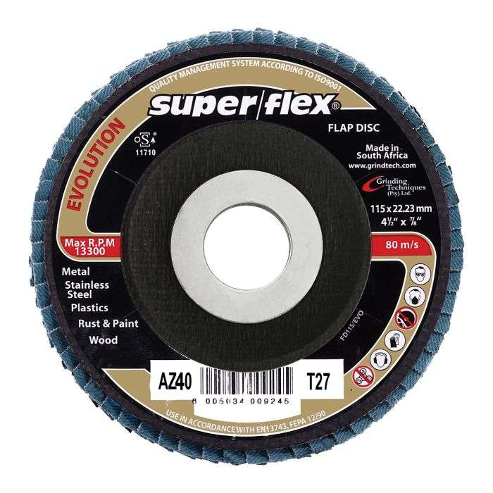 SUPERFLEX FLAP DISC EVOLUTION 115MM AZ40