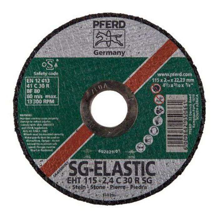 PFERD CUTTING DISC STONE FLAT 100MMX2.4MM SG16 BORE
