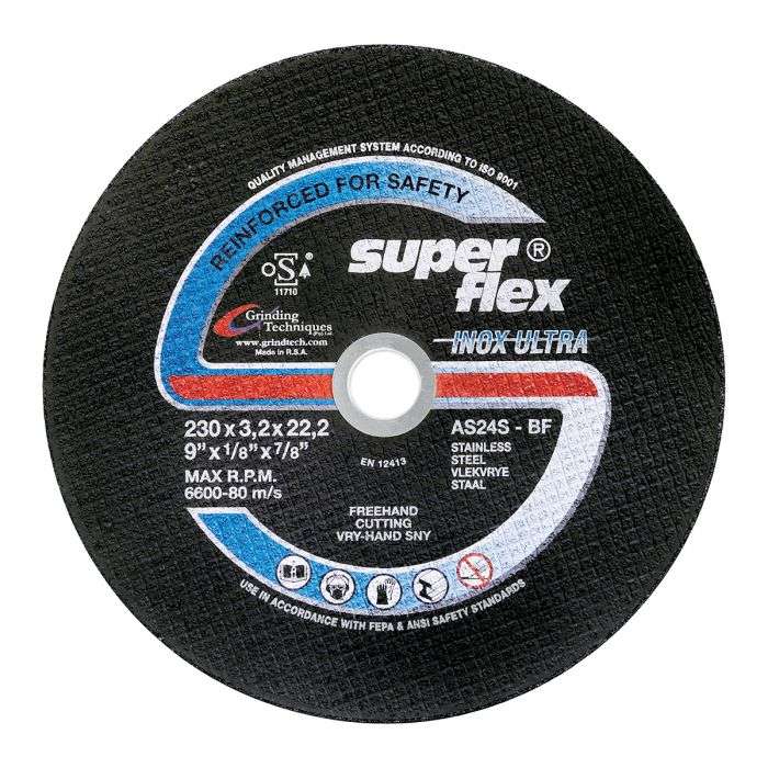 SUPERFLEX CUTTING DISC FLAT ULTRA INOX 230X3.2MM