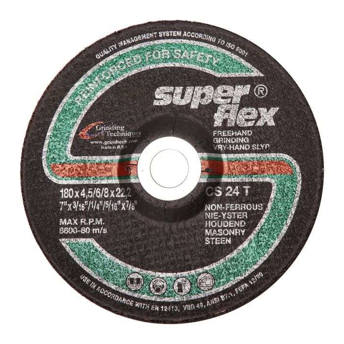 SUPERFLEX GRINDING DISC DOME MASONRY 180X6MM