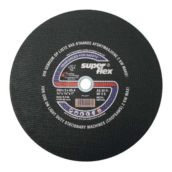 SUPERFLEX CUTTING DISC FLAT STEEL 350X3MM