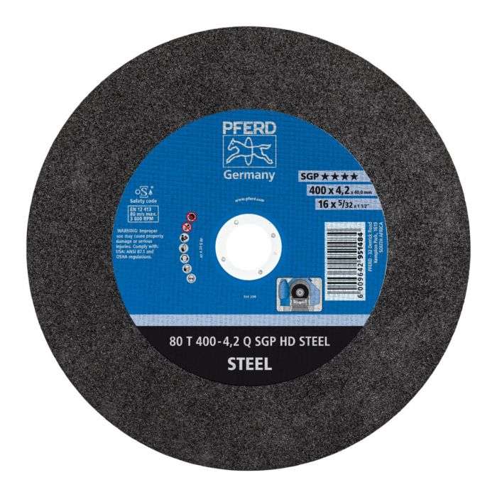 PFERD CUTTING DISC STEEL 400MM SGP HD 40 BORE