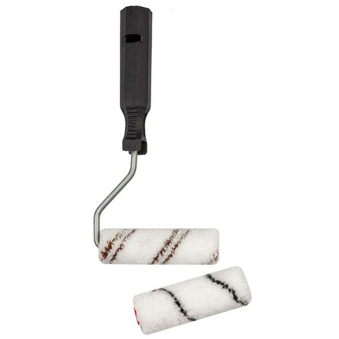 HAMILTONS 100MM MICRO FIBRE TWIN PACK ROLLER
