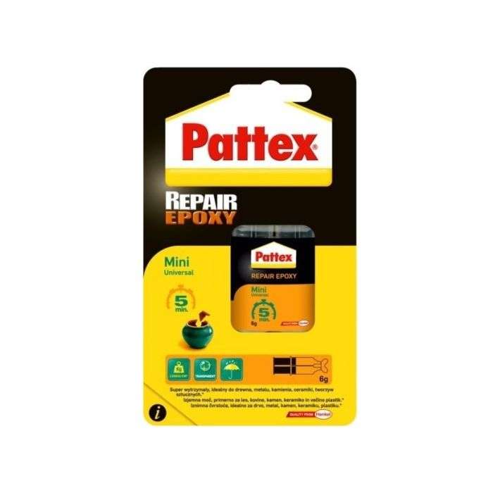 PATTEX EPOXY CLEAR MINI SYRINGE CARDED 1397681 6ML