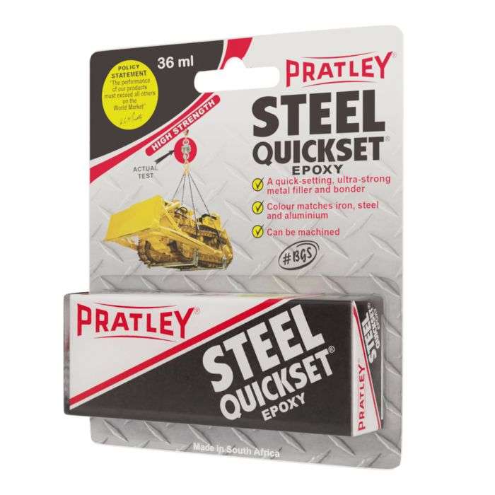 PRATLEY QUICKSET STEEL 36ML PER PACK NEW PACKAGE