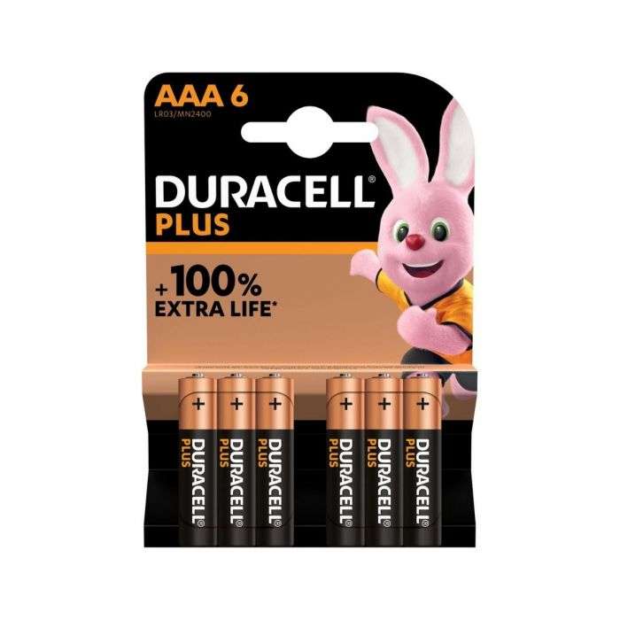 DURACELL BATTERIES PLUS AAA 6 PK