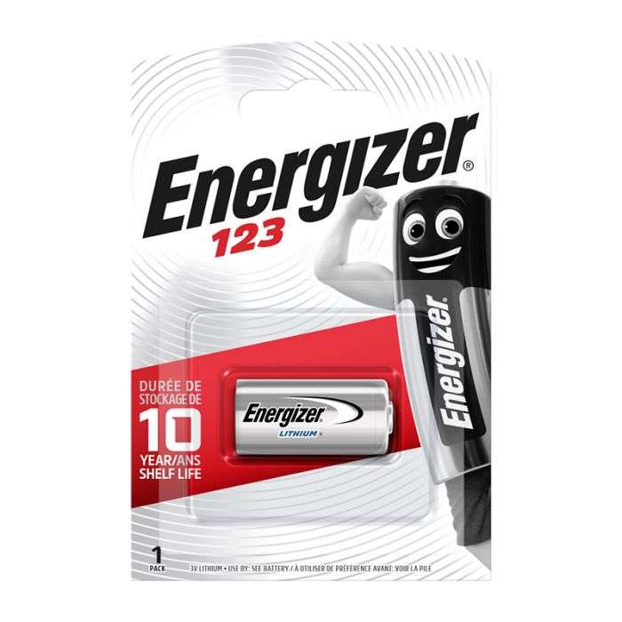 ENERGIZER LITHIUM PHOTO BATTERY 3V 123 1PK
