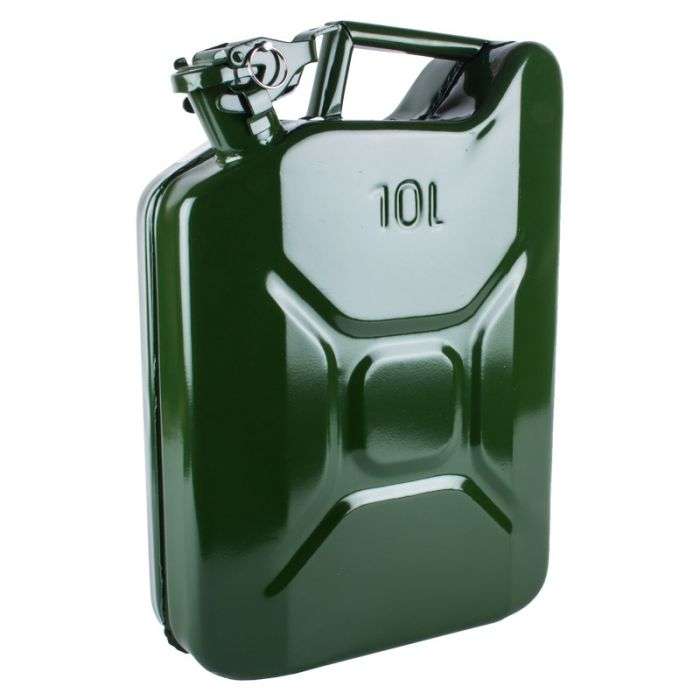 KAUFMANN JERRY CAN METAL PETROL GREEN 10L