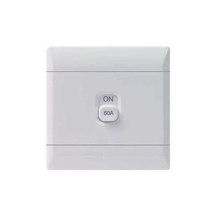 CBI PLUG SWITCH STOVE ISOLATOR 2P 4X4 WHITE