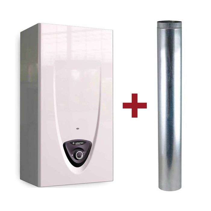 GEYSER GAS ARISTON FAST EVO ONT 16 LPG +FLUEPIPE