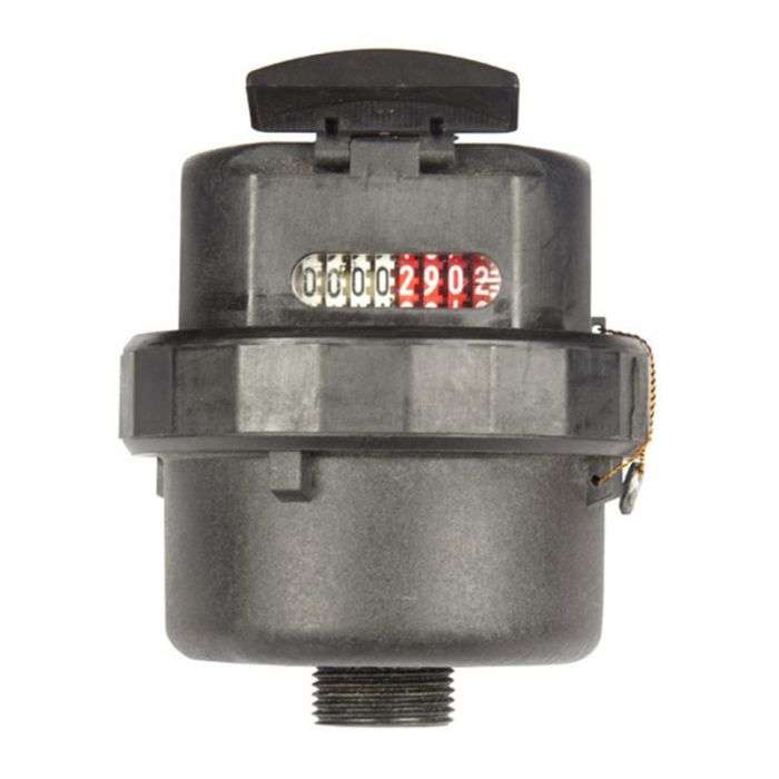 WATER METER 15MM PISTON TYPE PLASTIC
