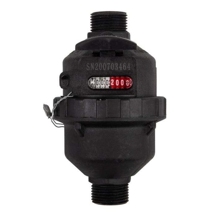 WATER METER 20MM PISTON TYPE PLASTIC