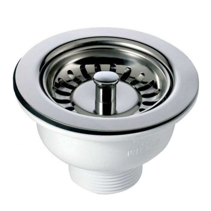WASTE SINK LARGE STRAINER & PLUG 90MM