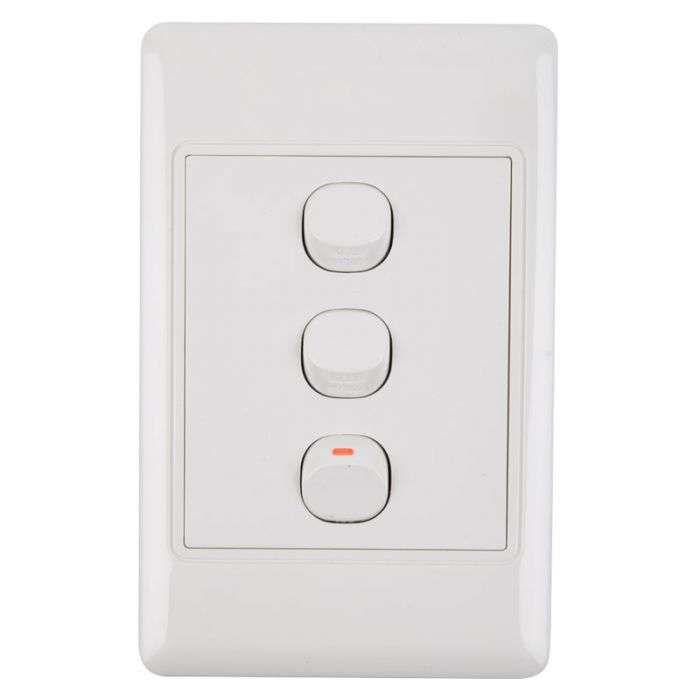 NEXUS LIGHT SWITCH WITH COVER 16AMP 4X2 1WAY 3L