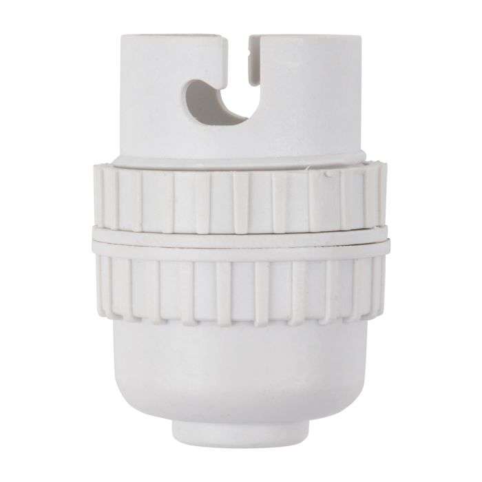 SELECTRIX LAMP HOLDER CORD GRIP 10MM NYLON WHITE