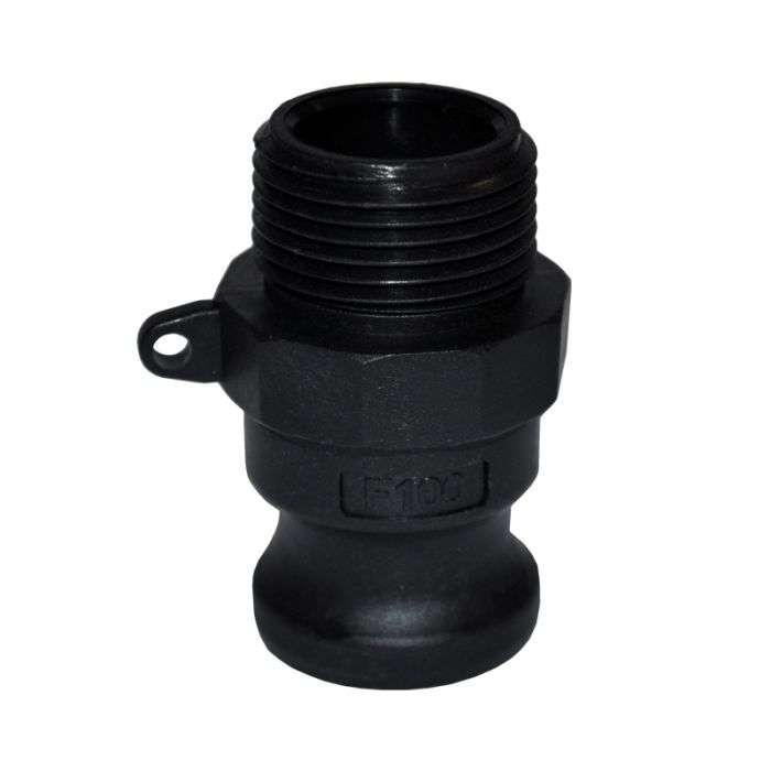 CAMLOCK PP TYPE F MALE ADAPTOR X MALE BSP 80MM