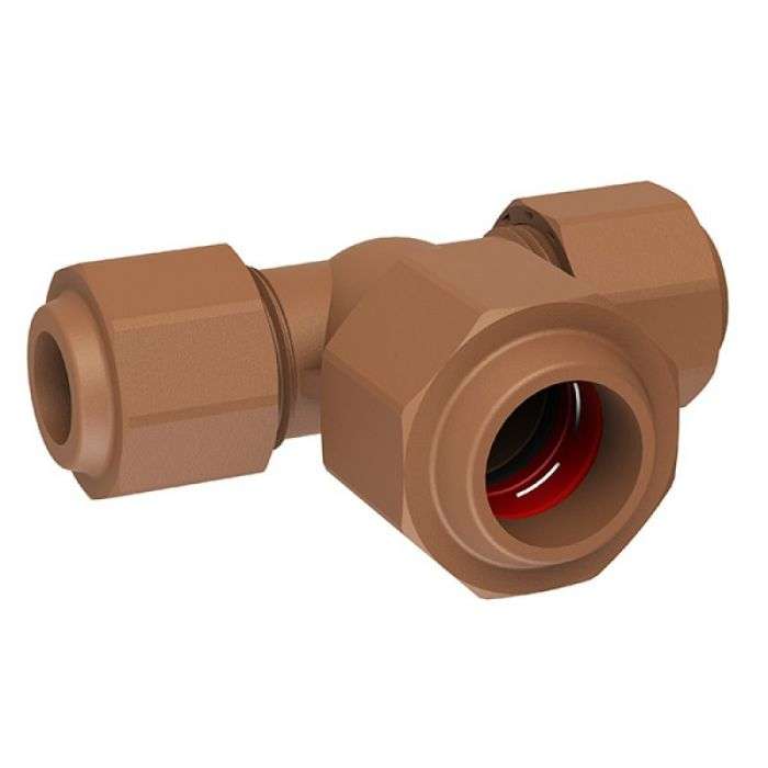 BULK PACK 10 X UNITWIST TEE CENTRE ENLARGED CXCXC 15X15X22MM