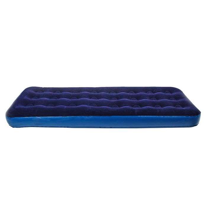 KAUFMANN BLOW UP MATTRESS BLUE SINGLE 75X185X22CM