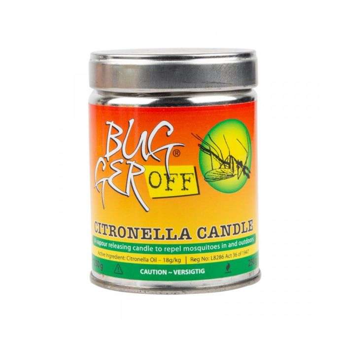 BULK PACK 6 X BUGGER OFF CITRONELLA CANDLE 250G