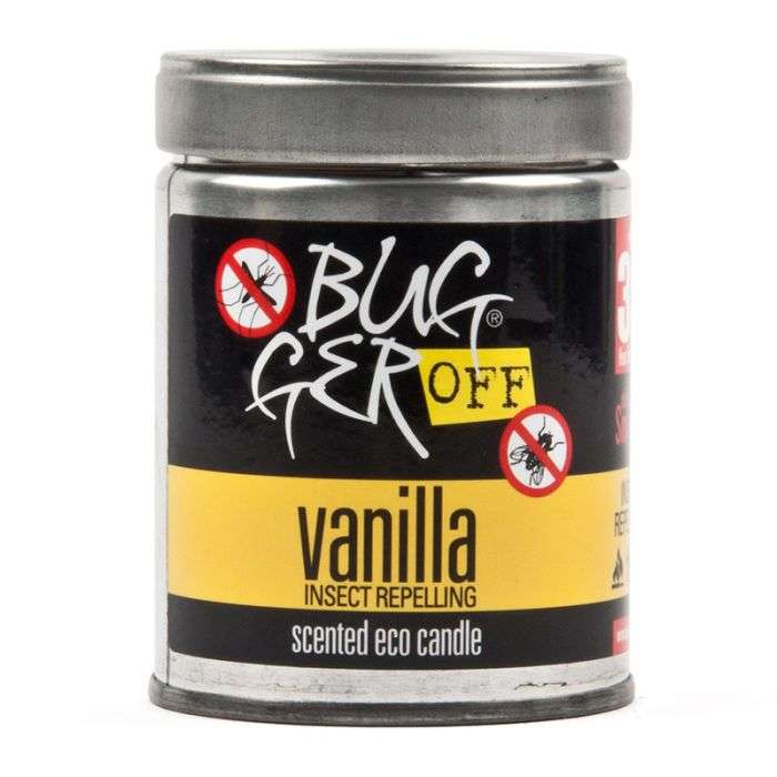 BULK PACK 6 X BUGGER OFF ECO SCENTED CANDLE VANILLA