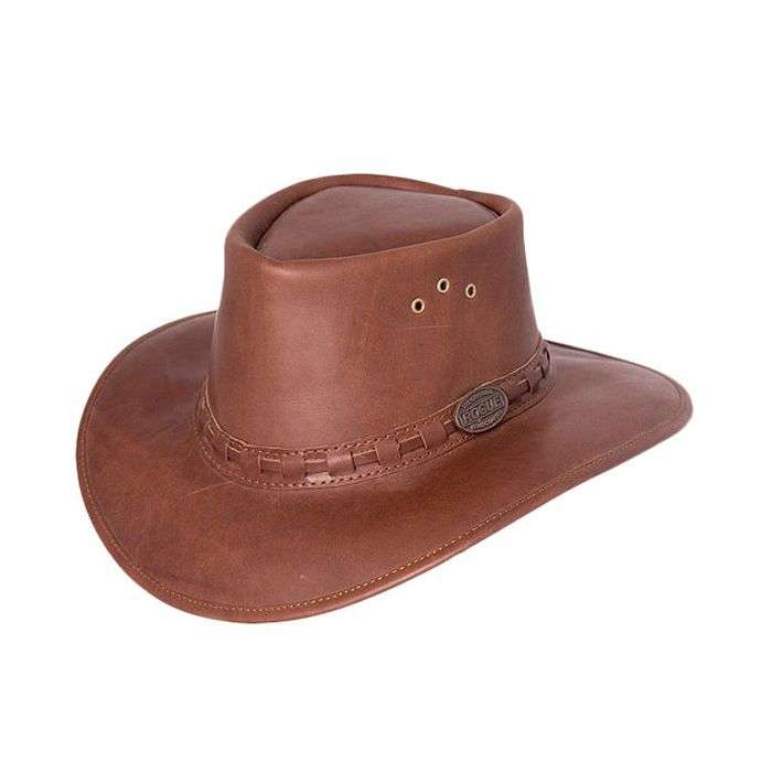 ROGUE HAT EXPLORER FULLGRAIN LEATHER OXBLOOD XL