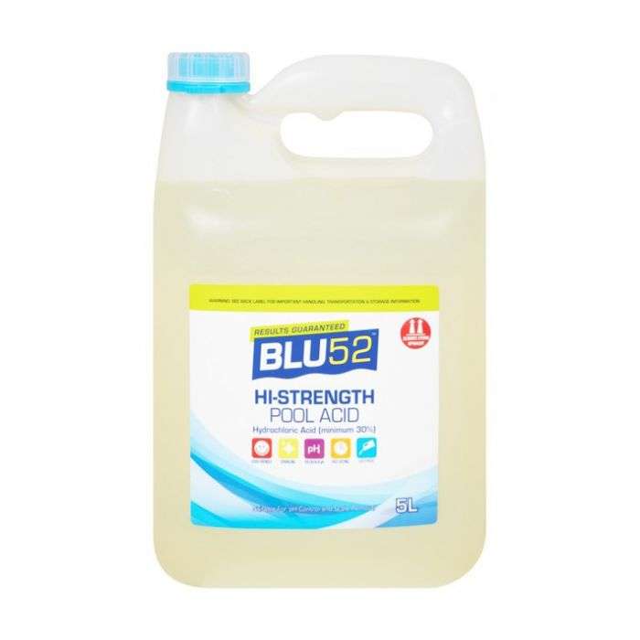 BULK PACK 2 X BLU52 SWIMMING POOL ACID 5L