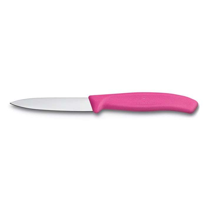 VICTORINOX PARING KNIFE PLAIN 8CM PINK