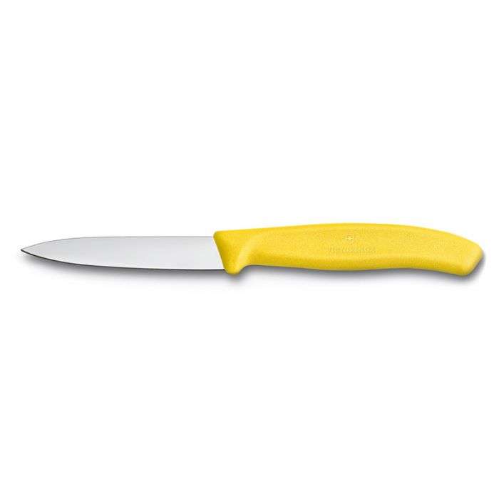 VICTORINOX PARING KNIFE PLAIN 8CM YELLOW