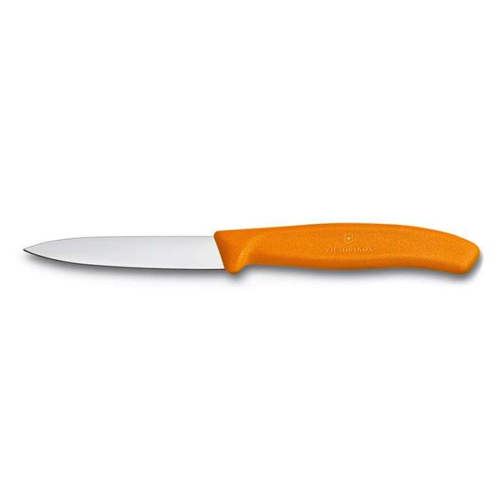 VICTORINOX PARING KNIFE PLAIN 8CM ORANGE