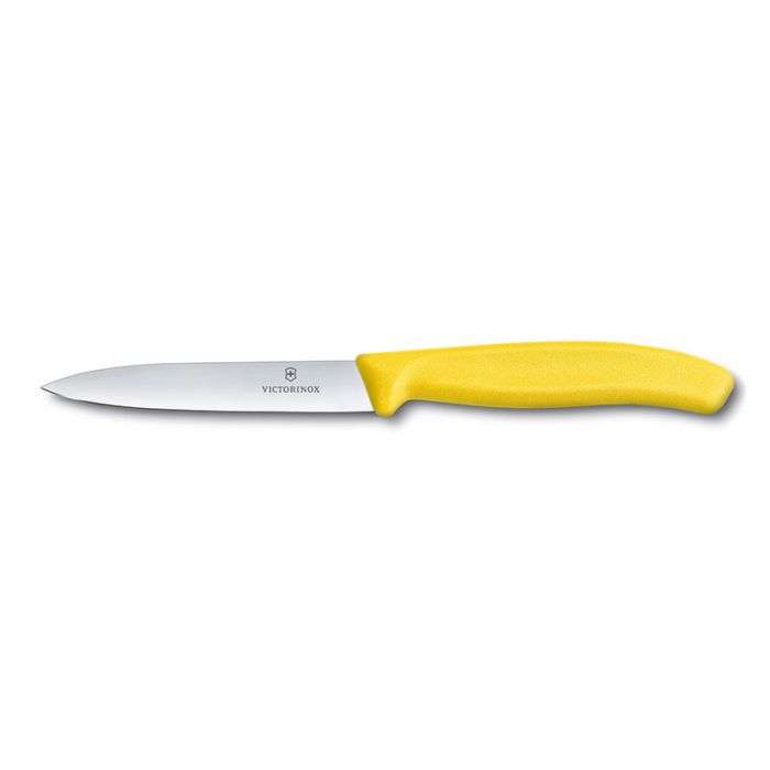 VICTORINOX PARING KNIFE PLAIN 10CM YELLOW