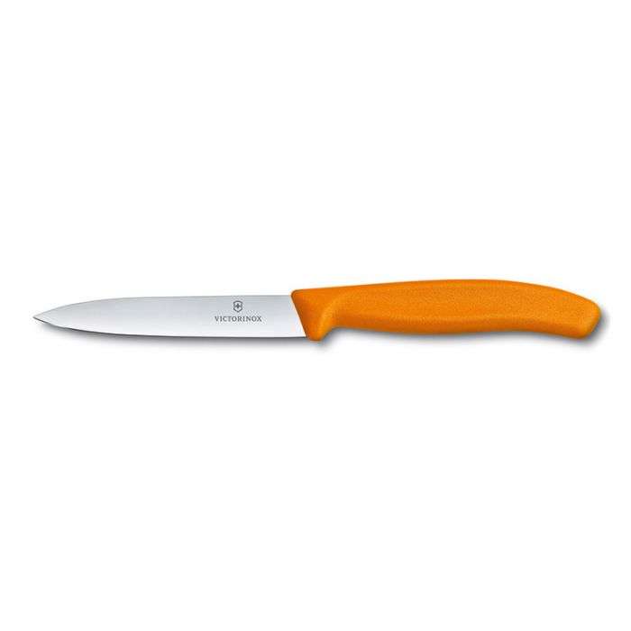 VICTORINOX PARING KNIFE PLAIN 10CM ORANGE