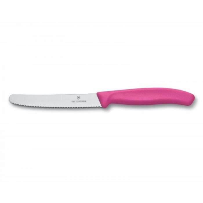 VICTORINOX TABLE KNIFE SERRATED 11CM PINK