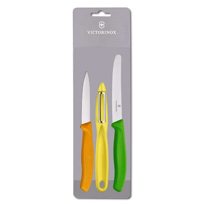 VICTORINOX PARING KNIFE SET ZEST 3PCE PRISM2