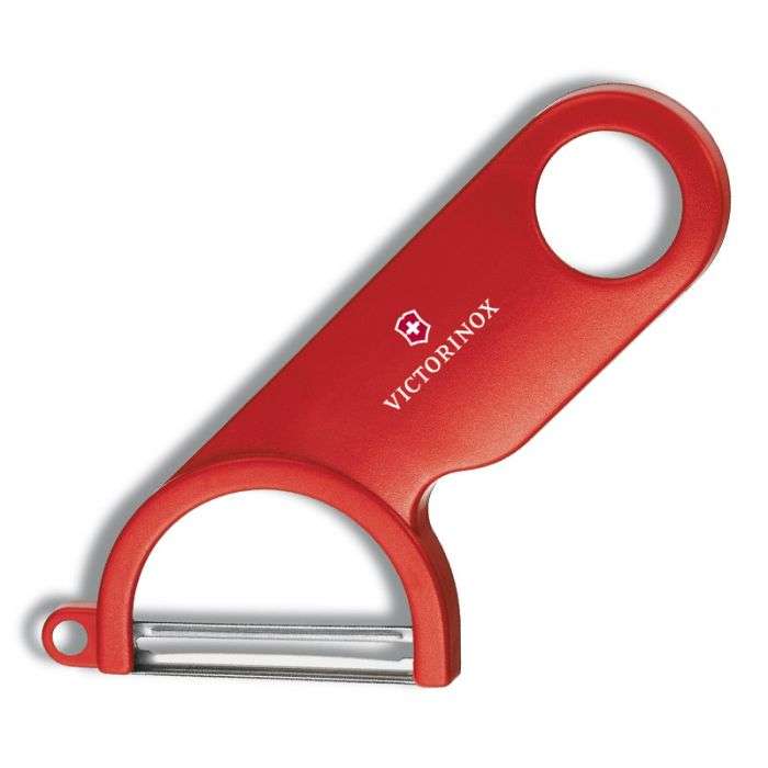 VICTORINOX POTATO PEELER WITH PIVOTING BLADE RED