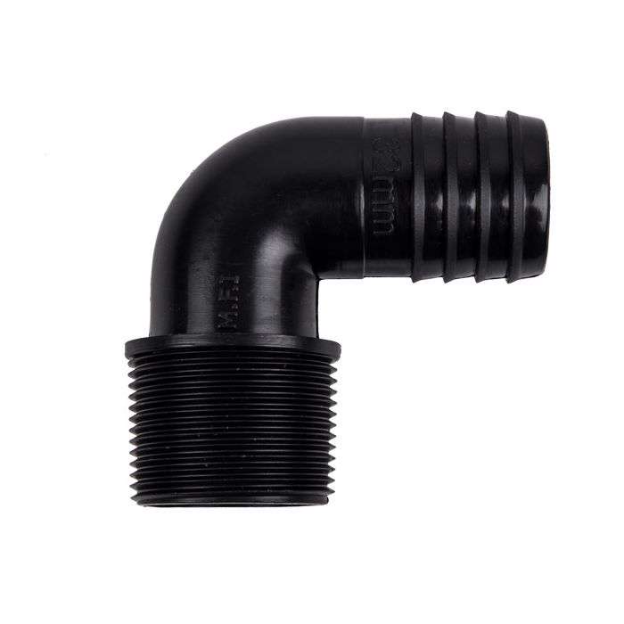 VETPLAST INSERT MALE ELBOW 40MM X 1 1/2 IN.