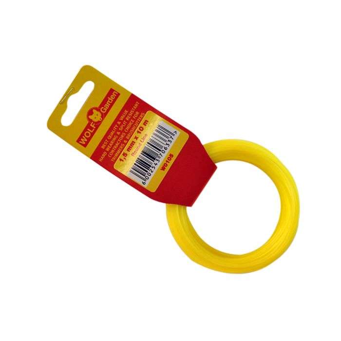 WOLF TRIMMER LINE 1.5MMX10M NYLON ROUND P/P