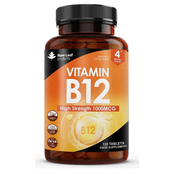 New Leaf - Vitamin B12 (120 Tablets-4 Months Supply)