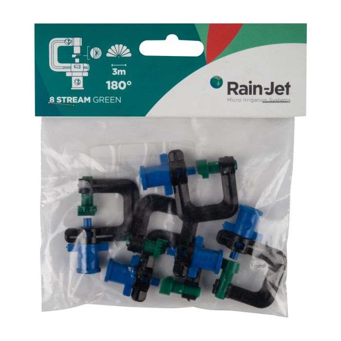Micro Rainjet 5Xhead 8 Stream Green