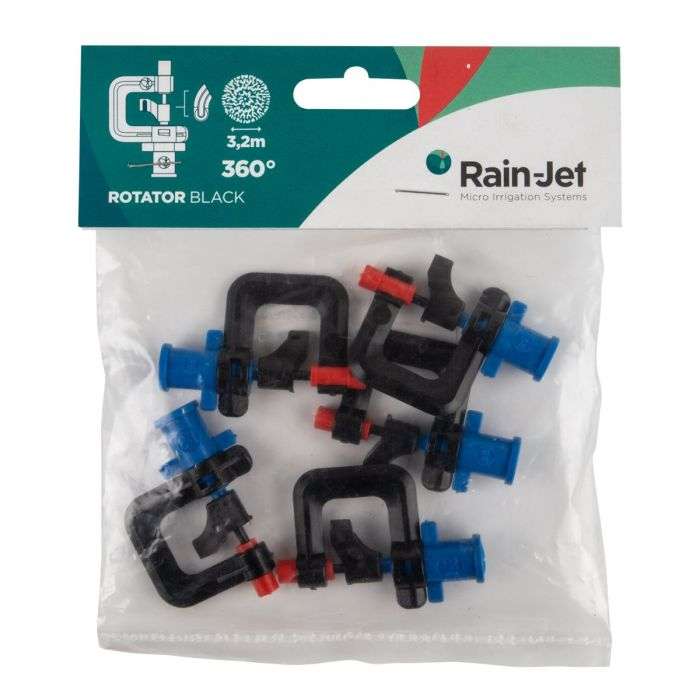 Micro Rainjet 5Xhead Swivel Black