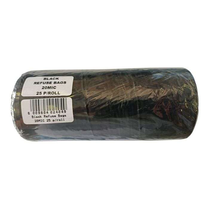 Refuse Bag Black 20Mic 2X25 Pack