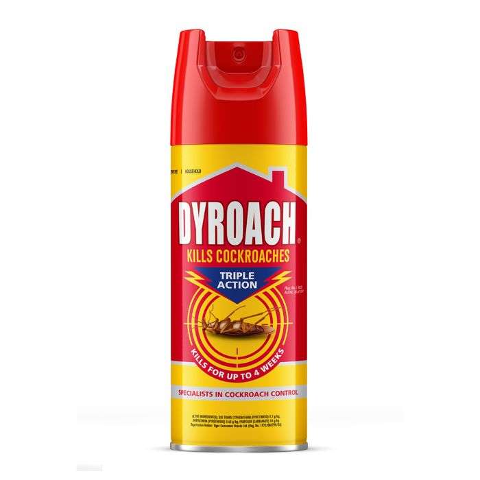Bulk Pack 6 x Dyroach Triple Action Spray 300ml
