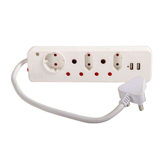 Nexus Multiplug 5 Way 2 Usb