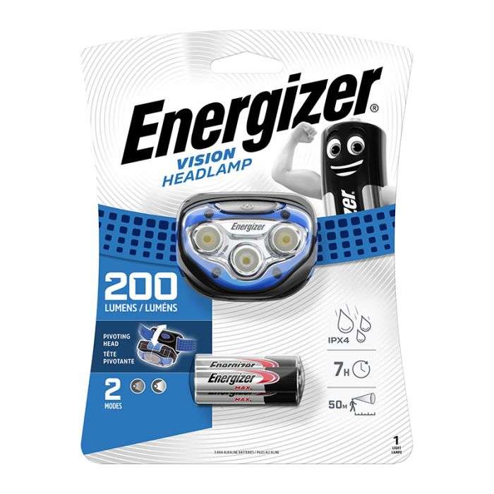 Energizer Headlight Vision Hd 200 Lumens