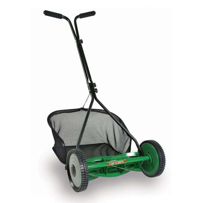 Tandem Push Mower 16Inch Lite With Grass Box