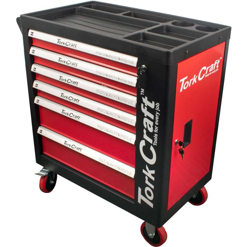 6 DRAWER ROLLER TOOL CABINET ON CASTORS WITH 184PC OF STOCK