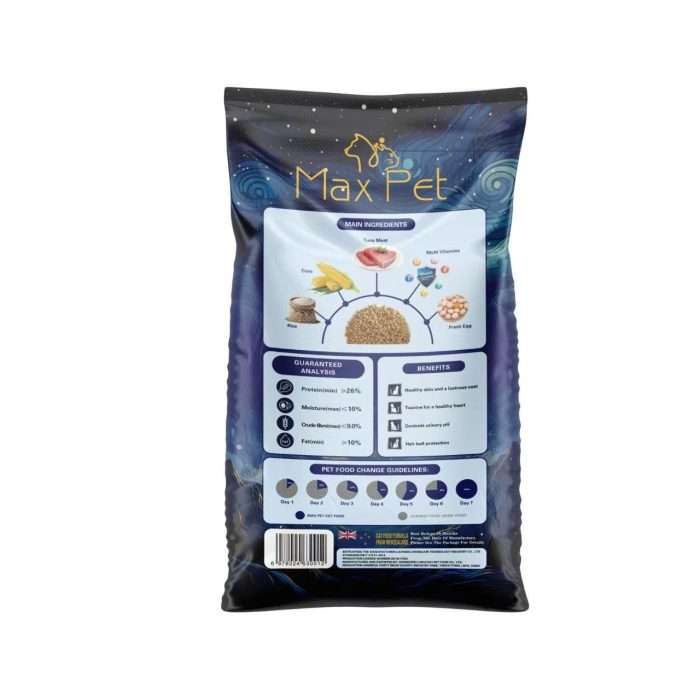 MaxPet 10kg Cat Dry Food Halal Organic Fresh - Tuna Flavor - All Life Stages