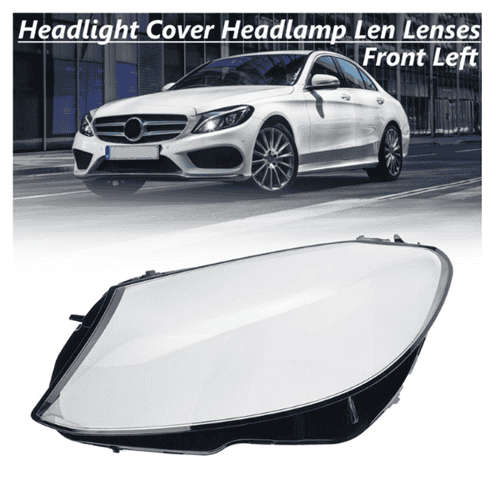 Headlight Glass Lens Plastic Cover OEM for Mercedes W205 (15-17) Right Side - A2059067403DDZ